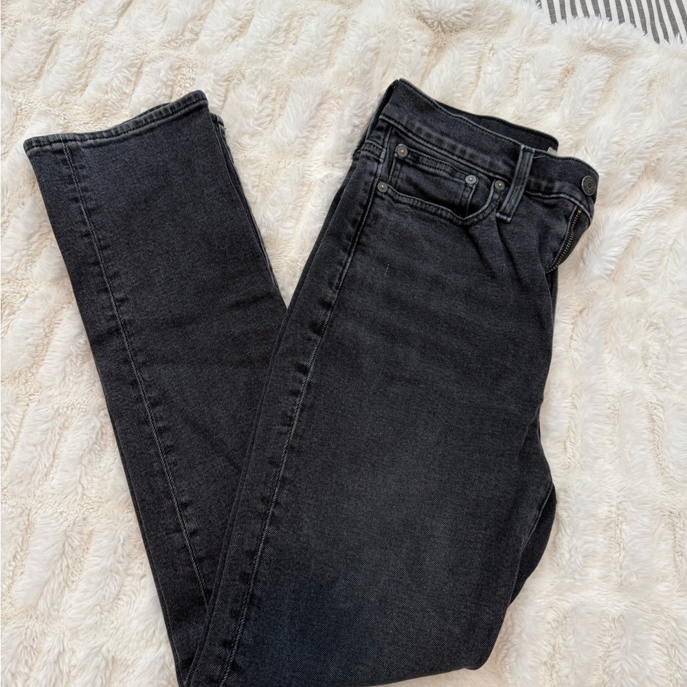 Madewell Women's Straight Leg Black Jeans
